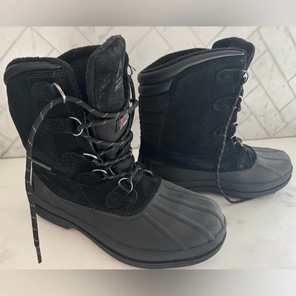 Nortiv8 Men's Black Snow Boots 7.5